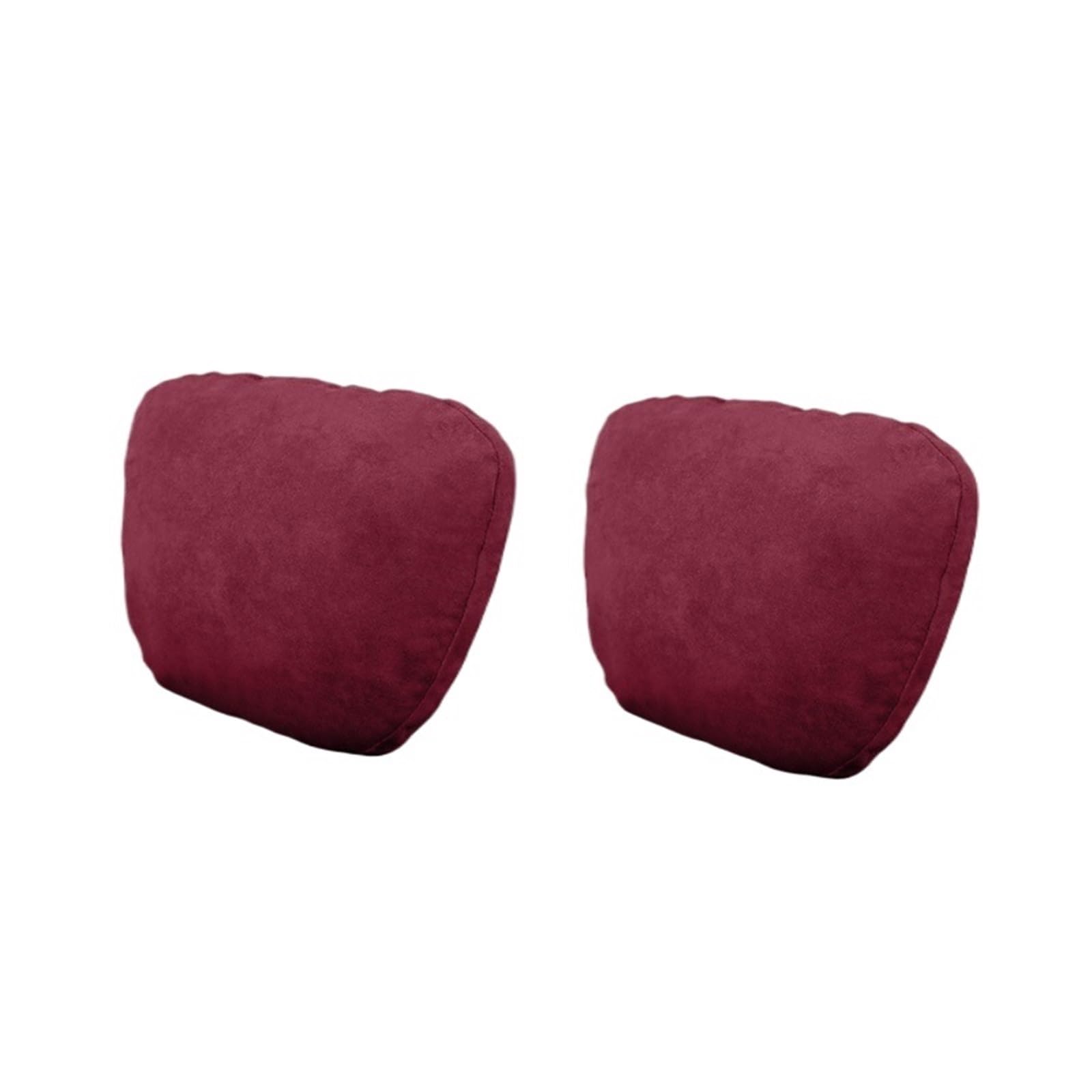 2 sztuki bawełnianych poduszek zagłówkowych, pasujących do BMW, AUDI, TESLA, BENZ, VW, TOYOTA, SKODA(Winered)