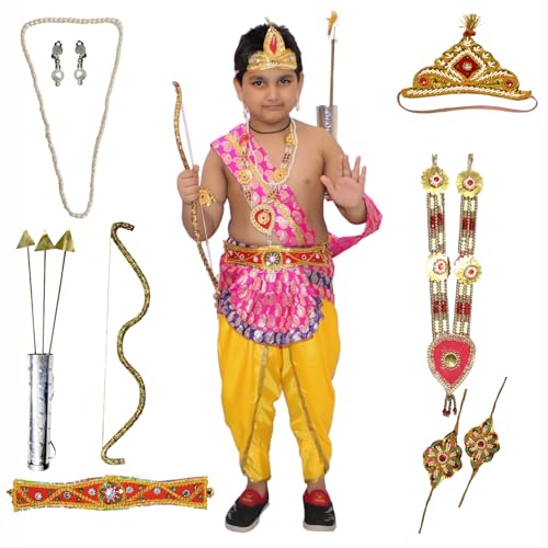 Image of Kaku Fancy Dresses Ram Costume for Kids Infant Baby Ram Dress for Boys with Accessories