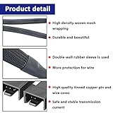 Xiatiaosann Full Speed 12V Step-Up USB Male to 4-Pin Male PC Fan Connector Cable, With 4-Pin Female PC Fan to 3x3Pin & 4Pin Connector Splitter Braided Sleeved Power Adapter Cable 12inch (55cm) - Image 5