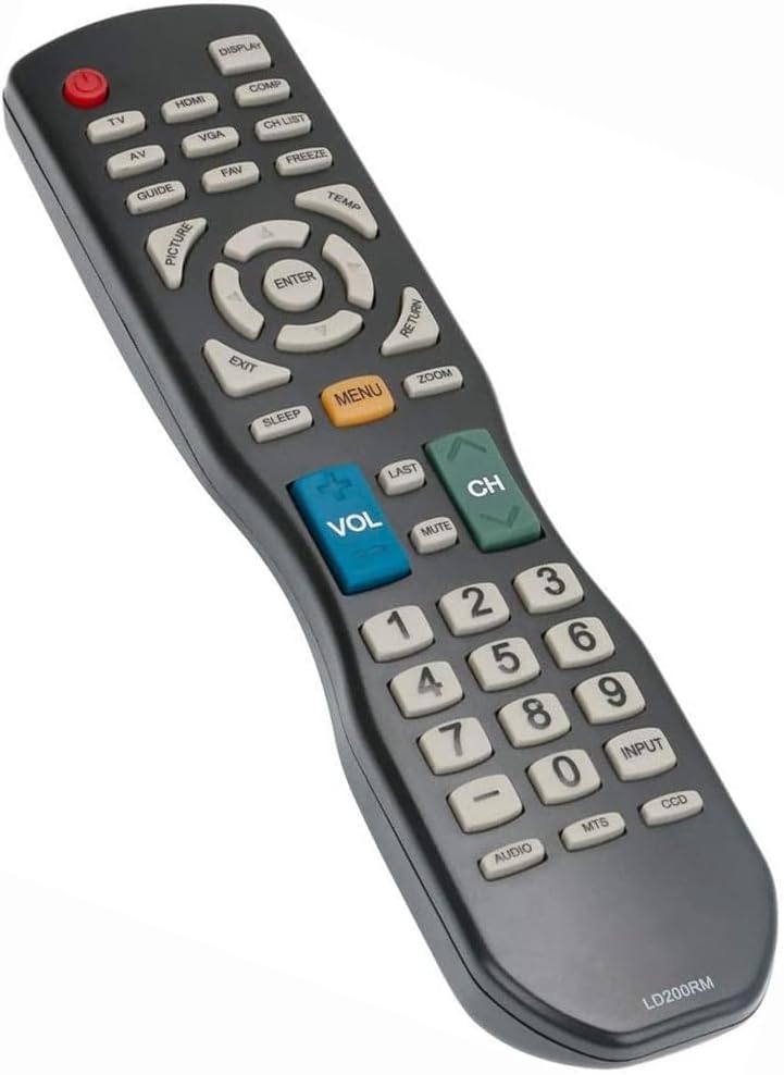 Smartby New Apex LED LCD TV Remote Control LD200RM LD220RM LD4088RM for These Models: JE3708 LD 3249 LD3288 LD4077 LD4088 LD4688 LE 3212 LE40H88 LE4012 LE4612 LE3242 LD4088 LE5043