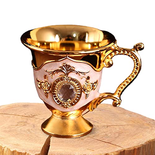 Joberio Copa de Vino de la Vendimia, Copa de Vino Retro Creativa Europea, Copa de Vino pequeña Decorativa Vintage para la Barra del Banquete de Boda de la Oficina en casa