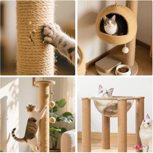 Cuerda de Sisal Natural 98 pies para Rascadores de Gato miniatura 2