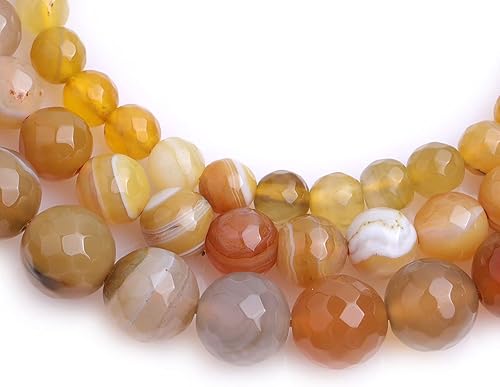 Miniatura 114 de GEM-Inside Red Orange Carnelian Gemstone Loose Beads Natural Energy Power Beads for Jewelry Making Round Faceted 8mm 15
