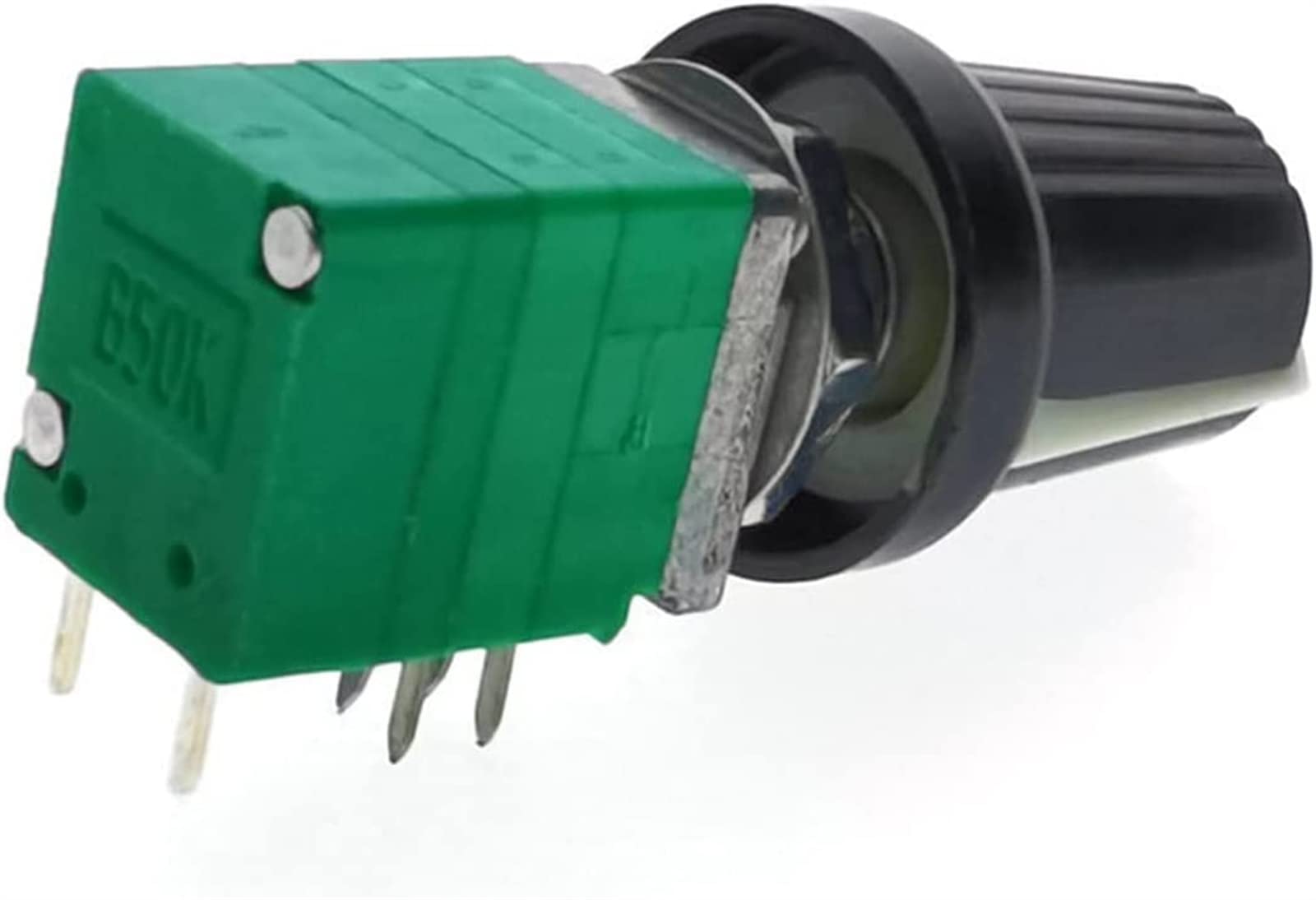 Potenciómetro 3 uds RD97 50K + potenciómetro de Volumen de Perilla B50K estéreo de Doble Sellado de Alta precisión con Interruptor 50KBX2