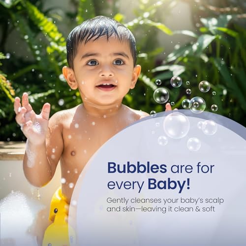 Image of Mother Sparsh Natural Care Baby Wash & Shampoo-400ml | Baby Head to Toe Wash | Tear Free Formula With Organic Coconut Oil, Calendula & Avocado | Suitable for Newborn Sensitive Skin