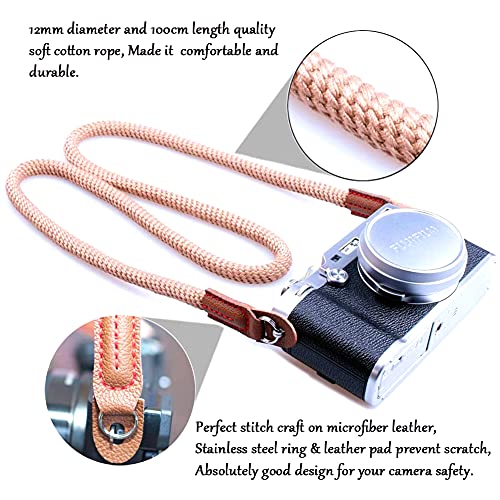 Ropniik Kamera Tragegurt, Super weicher Kameragurt Schulter Strap Kameraband Schultergurt geeignet für Kameras von Canon… – Bild 4
