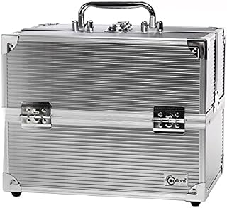 Creative Options Crafters Train Case, Silver