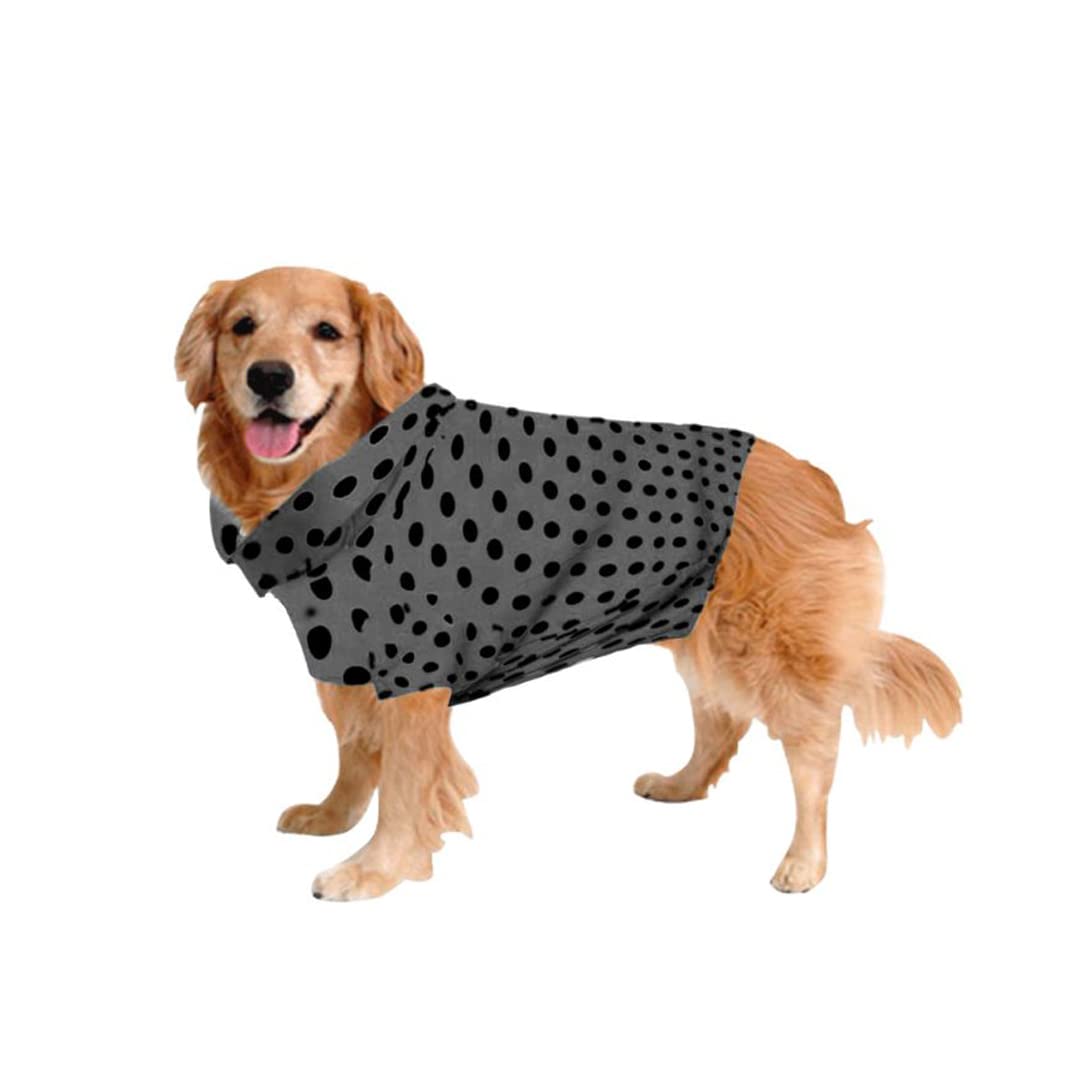 Sage Square Funky Soft Material Dog Shirt | Cool/Funky Print Pet | Soft Light Weight | Comfortable & Breathable Dog Clothing | Trendy Vest Outfit (XSmall - 12 inch) (Polka Grey) (B0BCJHHW5T) Amazon Price History, Amazon Price Tracker
