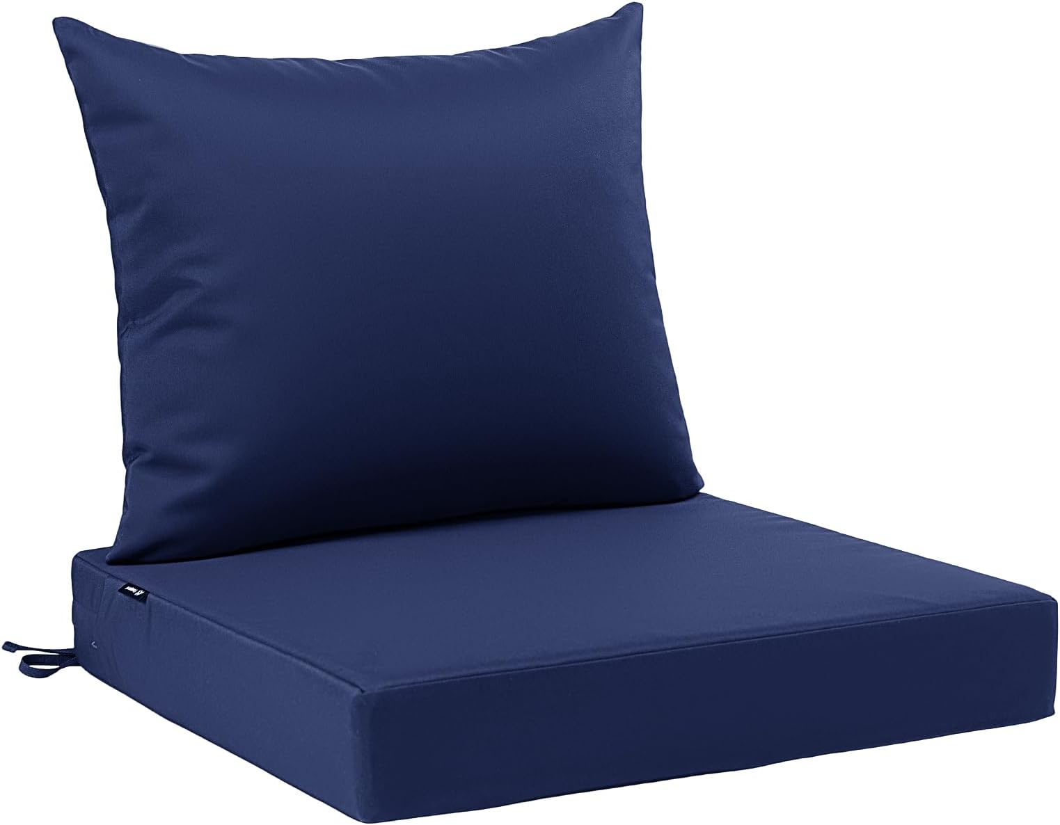 Favoyard Outdoor Patio Seat Cushions Set, 24 x 24 Inch, Waterproof, Blue