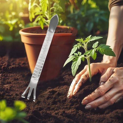 Ancinho de mão de jardim,Ferramenta de jardim de ancinho de mão,Ferramentas de cultivo de aço inoxid