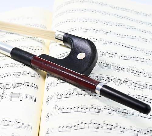 Upright Double Bass Bow 3/4 Size German Model Natural Horsehair VINGOBOW 300BG 74 cm Brazilwood Stick Ebony Frog Warm Tone Natural Horse Hair Straight Stick Smooth Tuner Easy Rosin