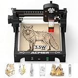 ACMER S1 Laser Engraver for Beginners, 3500mW Portable Laser Engraving Machine with 130x130mm Working Area, 0.01mm Precision, Desktop MINI Engravers for Wood, Leather, Metal, DIY Gifts & Home Projects