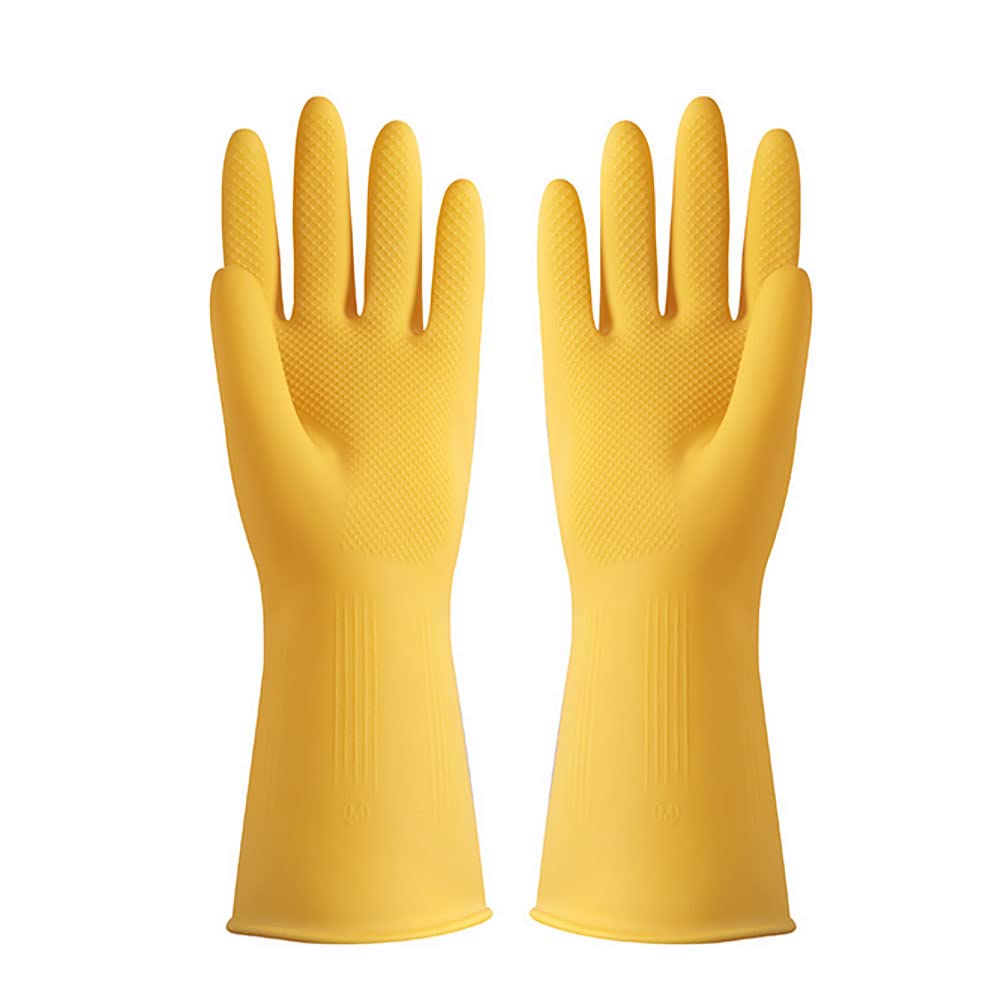 Reusable Dishwashing Latex Gloves Thickened and wear-resistant for Kitchen Working Painting Gardening etc