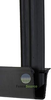 Black Bottom Locking Device for Privacy Chain Link Fence Slats - 9 Colors