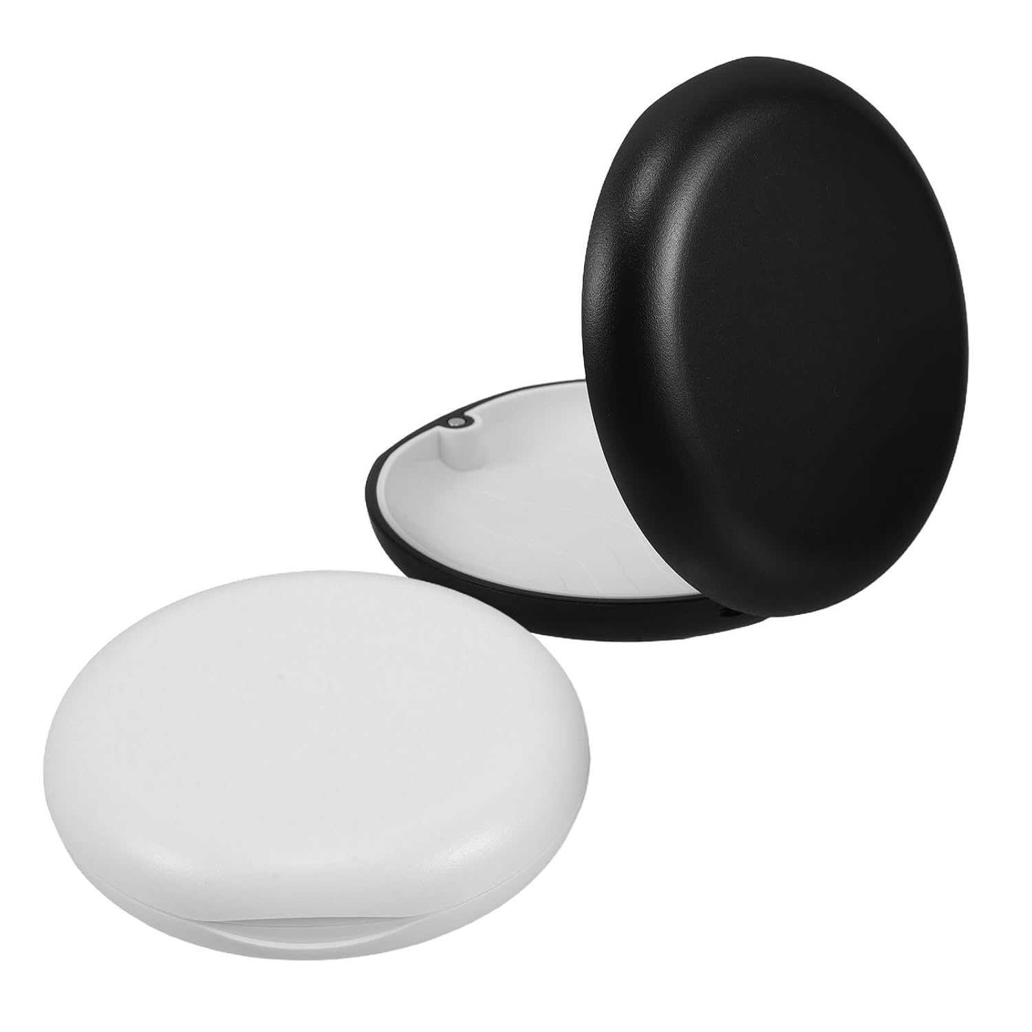 2pcs Retainer Case for Dentures and Aligners with Magnetic Closure, Abs+TPE Material, Multifunctional Use Travel Storage Box for Teeth and Earphones