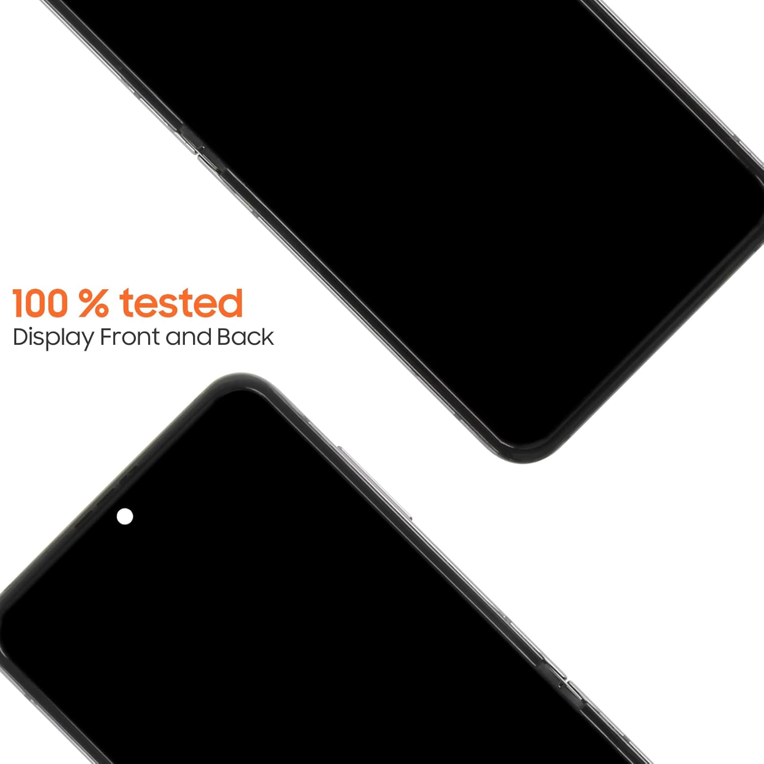 Original Inner Foldable for Samsung Galaxy Z Flip5 Screen Replacement for Samsung Z Flip 5 LCD Display SM-F731B SM-F731U LCD Digitizer Touch Screen Assembly Repair Part with Frame (Black)