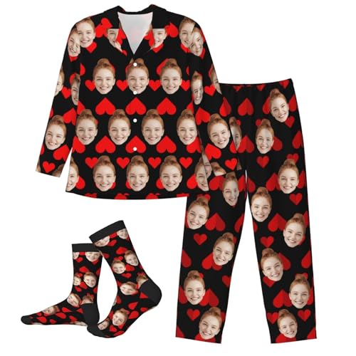 Custom Pajamas Pants Personalized Pajamas For Men Women Custom Pajamas With Faces Custom Pjs Gifts Customizable Pajama Sets