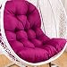 HKPLDE Cuscino di Seduta per Cestino Sospeso Swing, Addensare Appesi Cuscini per Sedie A Forma di Amaca per Ammortizzare Il Patio del Giardino di Casa-Fucsia