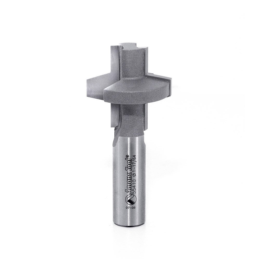 Fraise pour défonceuse Amana 55410 pour créer des rainures autobloquantes et précis en bois