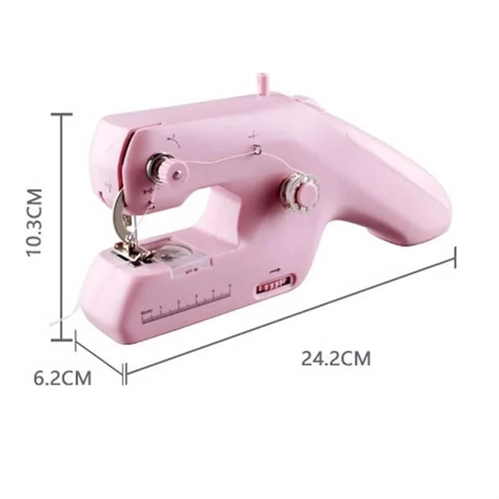 Maszyna do szycia, Automatyczna ręczna maszyna do szycia, mini przenośna elektryczna maszyna do szycia, bezprzewodowa maszyna do szycia dla dorosłych, narzędzie do szycia w domu(Pink)