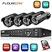 Produktbild FLOUREON Videoüberwachung 8CH AHD 1080N DVR Recorder mit 1T Festplatte + 4X 3000TVL 2.0MP 1080P Überwachungskamera CCTV Wasserdicht Sicherheitskamera P2P Bewegungsmelder