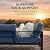 Solaste Aluminum Patio Furniture Set for All Weather, Modern Metal Outdoor Furniture Set with 27.5" Deep Seating and 3.2" Wide Armrest, Outdoor Patio Conversation Set with 10" Back Cushion, Blue