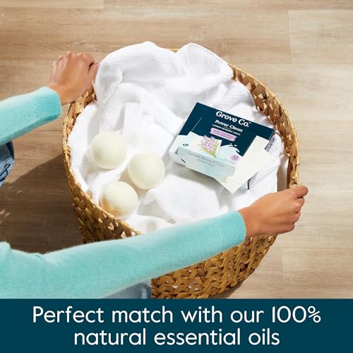 Grove Co. Wool Dryer Balls, Reusable Laundry Balls for Dryer, 100% New Zealand Wool, Reduce Drying Time, Wrinkles & Static, Sustainably Designed Laundry Essentials, Hypoallergenic, Unscented, 3 Pack - Thumbnail 4