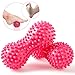 Foot Massage Ball Rollers with Compression Gel Sleeves for Plantar Fasciitis | Peanut Yoga Mobility Massager & Myofascial Ball | Arthritis, Diabetics, Neuropathy, Back, Foot Arch & Heel Pain Relief