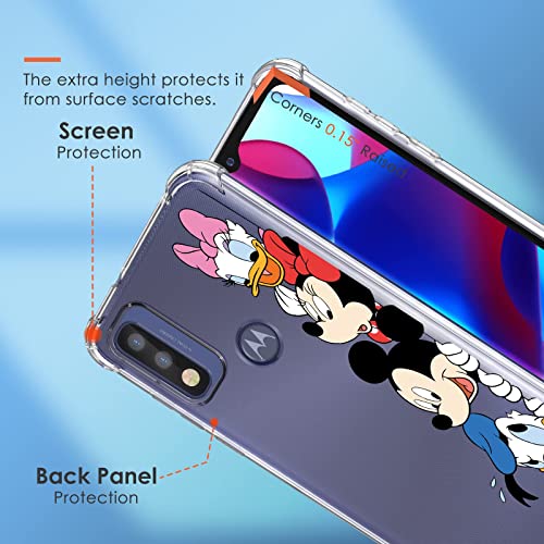 Oqplog Minie Mikey Tpu Case For Motorola Moto G Pure Cartoon Clear Cute Girly Character 50Th Anniversary Years Fun Phone Cases For Girls Kids Boys Women,Kawaii Soft Unique Cool Funny Trendy Cover #TOP5