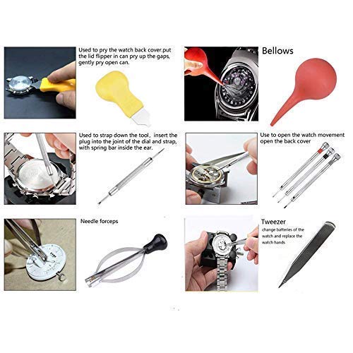 Uhrenreparaturwerkzeug, Uhrenreparaturwerkzeug, Kit, Uhrmacherwerkzeuge Uhren Band Link Pin Set, Uhrenreparaturzubehör
