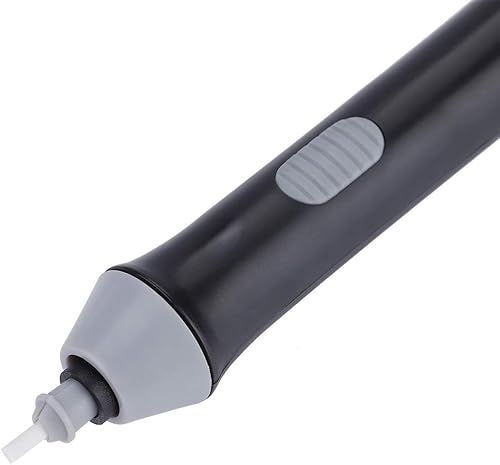 Miniatura 4 de Kit de borrador de lápiz eléctrico, borrador automático a pilas con 20 recambios, negro, para dibujar y dibujar