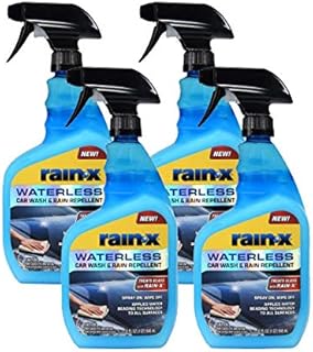 Rainâ€‘X 620100 Waterless Car Wash & Rain Repellent, 32 Oz. (Pack of 4)