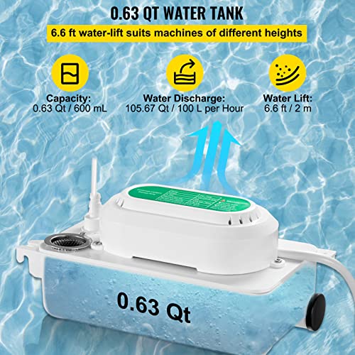 Vevor CONDENSATE PUMP 100L/H Condensate Pump, 6.6 Ft/2 M Lift thumb #3