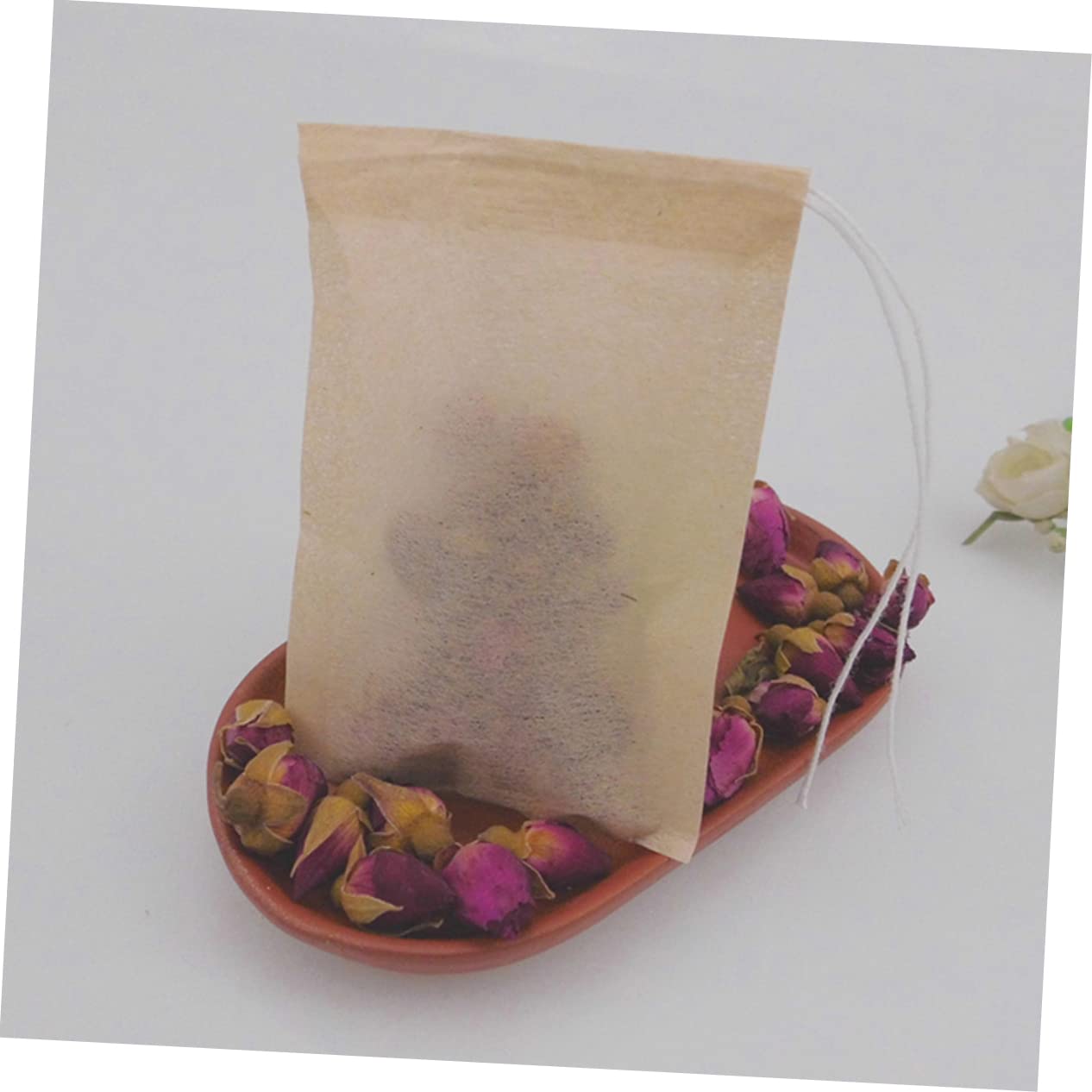 Cabilock 600piezas Bolsas De Té Desechables De Papel De Filtros Para Infusiones De Té Suelto y Café Cordón Para Uso Práctico y Limpio