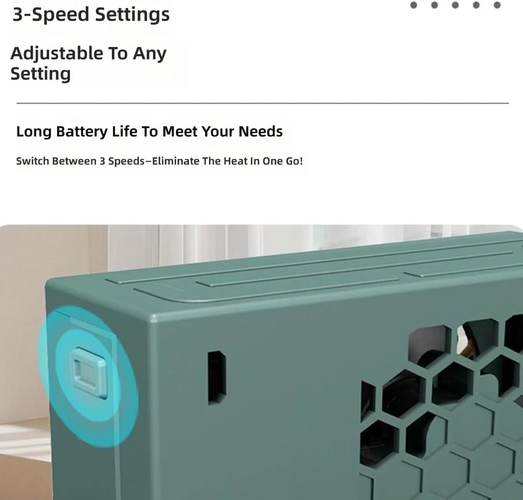 Adjustable Air Conditioner Fan Portable Air Cooling Desktop Table Fan for Office Home Outdoor Travel School Use