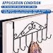 SSAWcasa Over The Door Hooks - Over Door Towel Rack & Coat Hanger Organizer for Bathroom