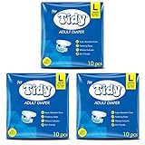 Tidy Adult Diaper Large (112-155 cms), Waist Size (44