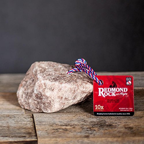 Redmond - Rock On A Rope Unrefined Salt Rock For Horses 3 To 5 Lbs (3 Pack) #TOP3