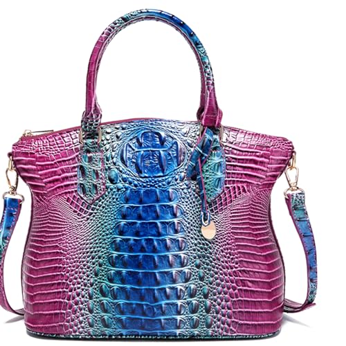 Image of Makcr Joacbv Women Purse Satchel Bag Long Crossbody Classy Tote Bag Top Handle Vegan Leather Ladies Handbags Embossed Pattern