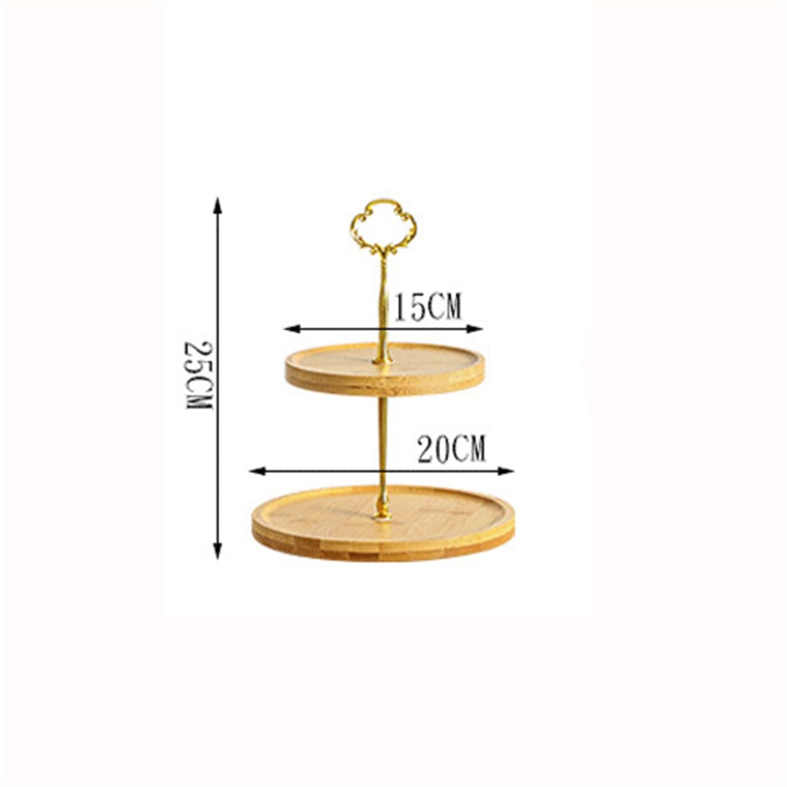 Supporto per cupcake Alzate for torte in legno a più livelli, piatti da frutta(Piccolo)