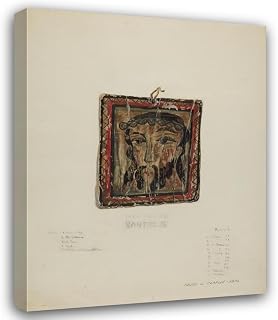 ArtDirect Small Christo Head – Retablo (c. 1940) Custom Framed Art Print Giclee Print or Canvas Options with Various Sizes and Customization by Majel G. Claflin