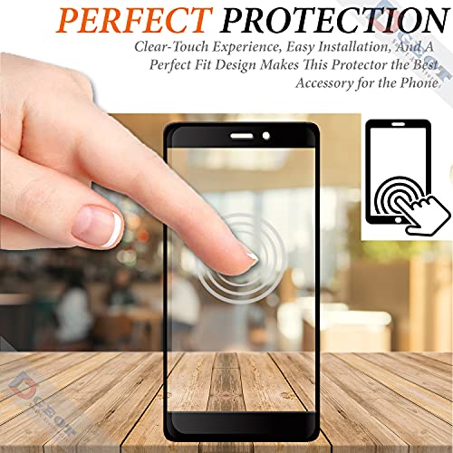 Image of Edge to Edge 11D Tempered Glass Screen Protector for Redmi 3S Prime (Black)|With Easy Installation Kit|Impact Absorb|Full Adhesive Glass (Pack Of 3)