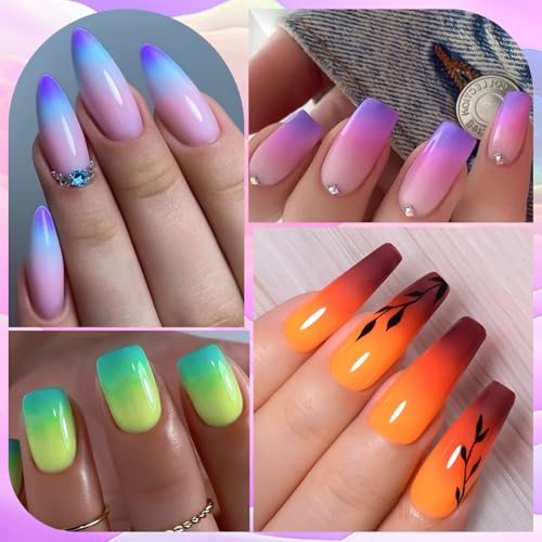 Set de esmaltes gel cambiantes MEET ACROSS 12 colores miniatura 5