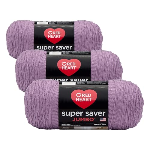 Image of Red Heart Super Saver Jumbo Yarn, Orchid (Pack of 3)