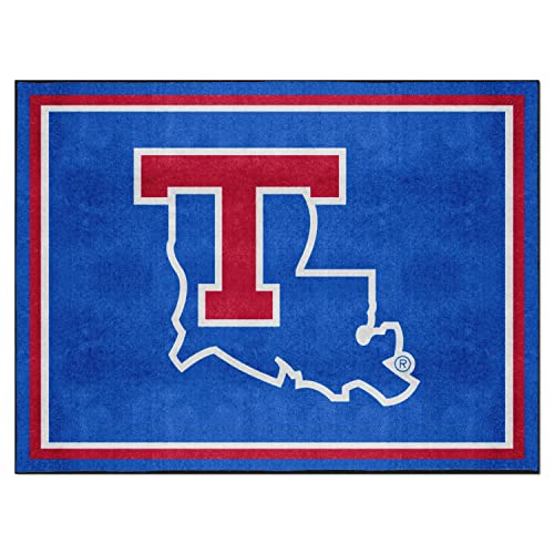 FANMATS 20201 Louisiana Tech University 8ft. x 10 ft. Plush Area Rug