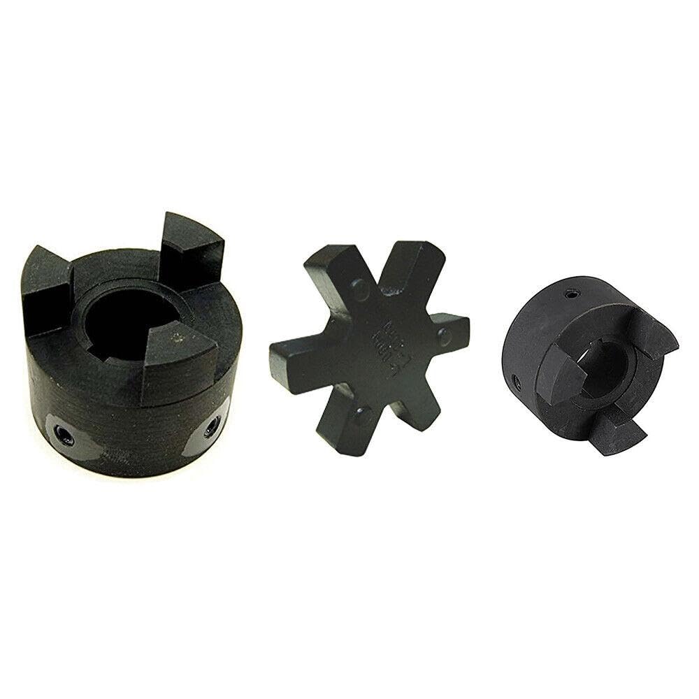 for L095 Flexible L-Jaw Coupling Coupler Set with NBR Rubber Spider 5/8 to 1