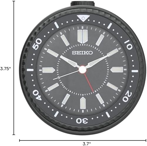 Miniatura 6 de Seiko Mai - Reloj despertador para dormitorio, color negro