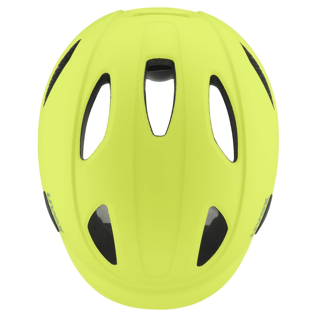uvex oyo - lekki kask rowerowy dla dzieci - indywidualna regulacja wielkości - możliwość zainstalowania światła LED - neon yellow-moss green matt - 50-54 cm