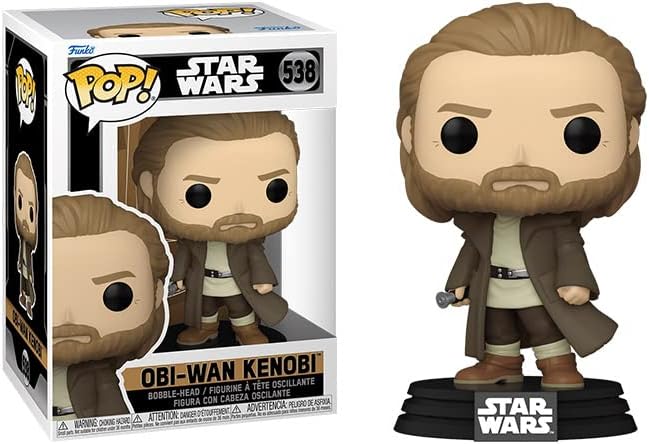 Miniatura 2 de POP Star Wars OBI-Wan Kenobi (Ben) Funko Figura de vinilo (empaquetado con funda protectora de caja compatible), multicolor, 3.75 pulgadas