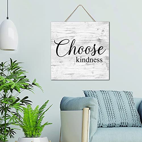 Plaque murale en bois Choose Kind Ness pour chambre et bureau - 2